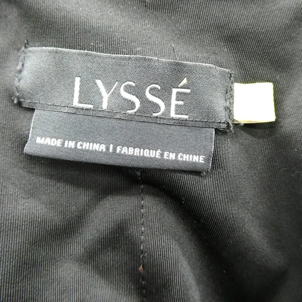 Lysse Faux Leather Pants Large Womens 30x32 Black Pull On Dress Pants‎ 30 x 32